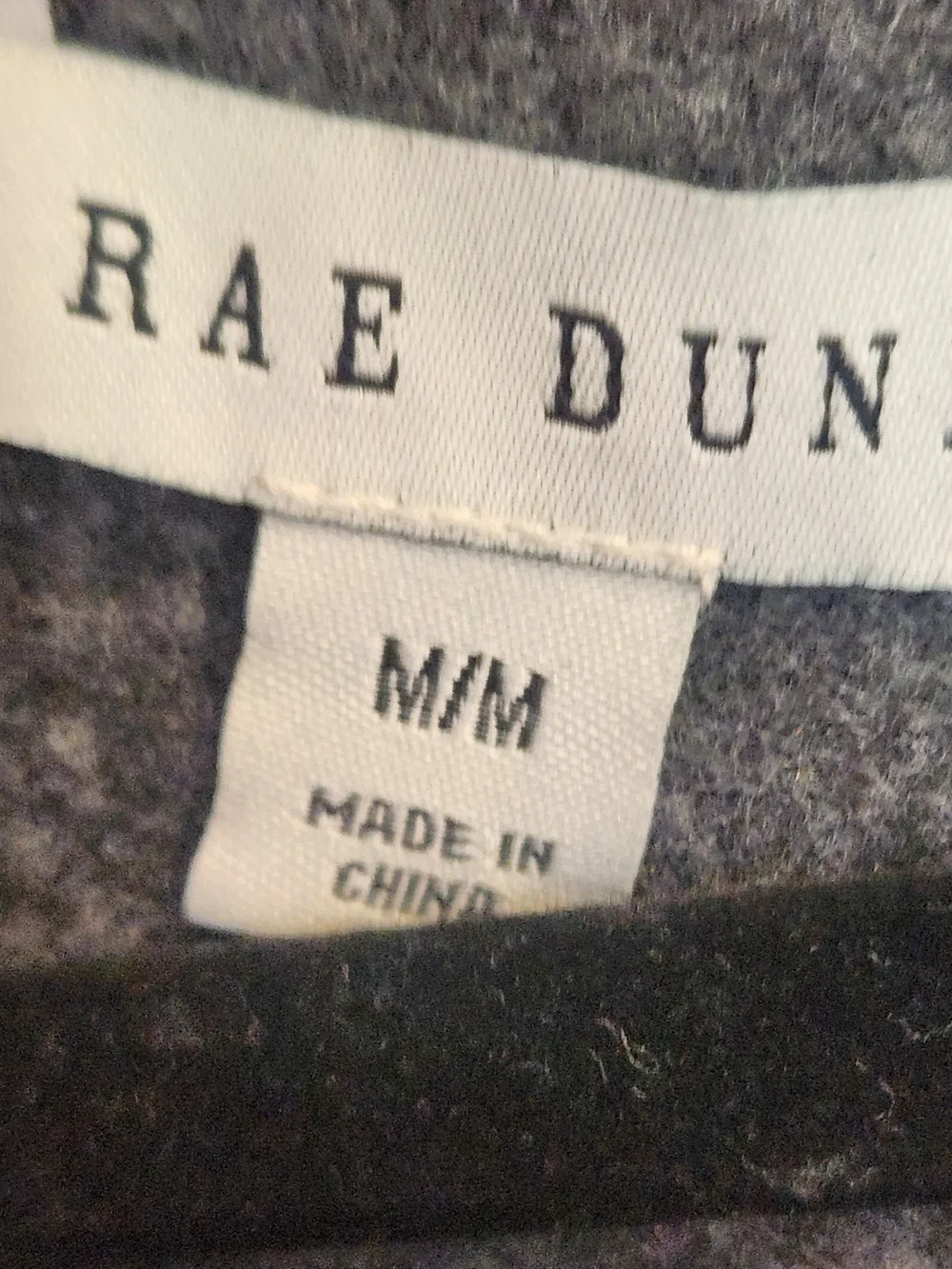 Rae Dunn Charcoal 'WINE DOWN' Graphic Crewneck Sweatshirt M Euc